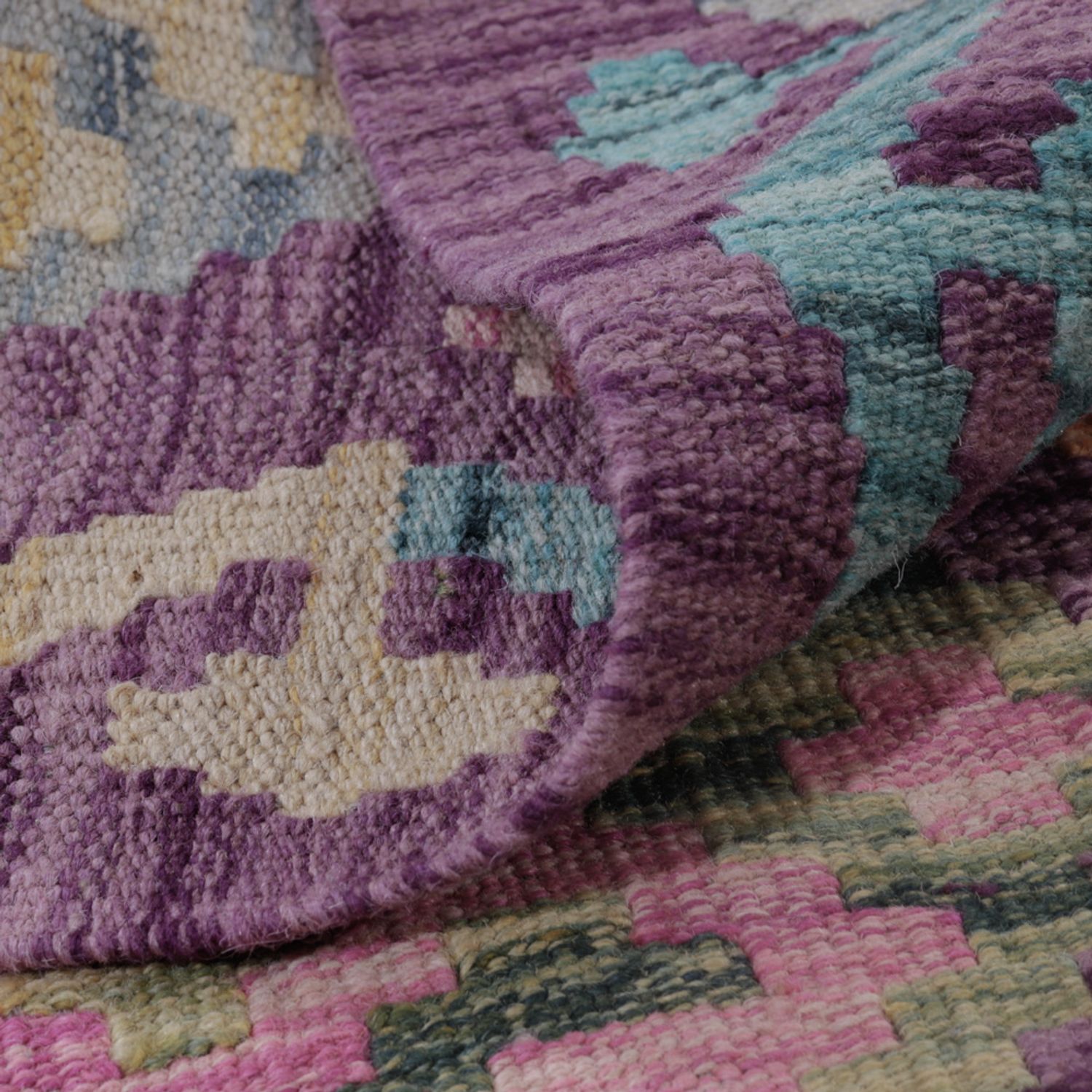 Kelim Teppich - Splash - 135 x 82 cm - mehrfarbig