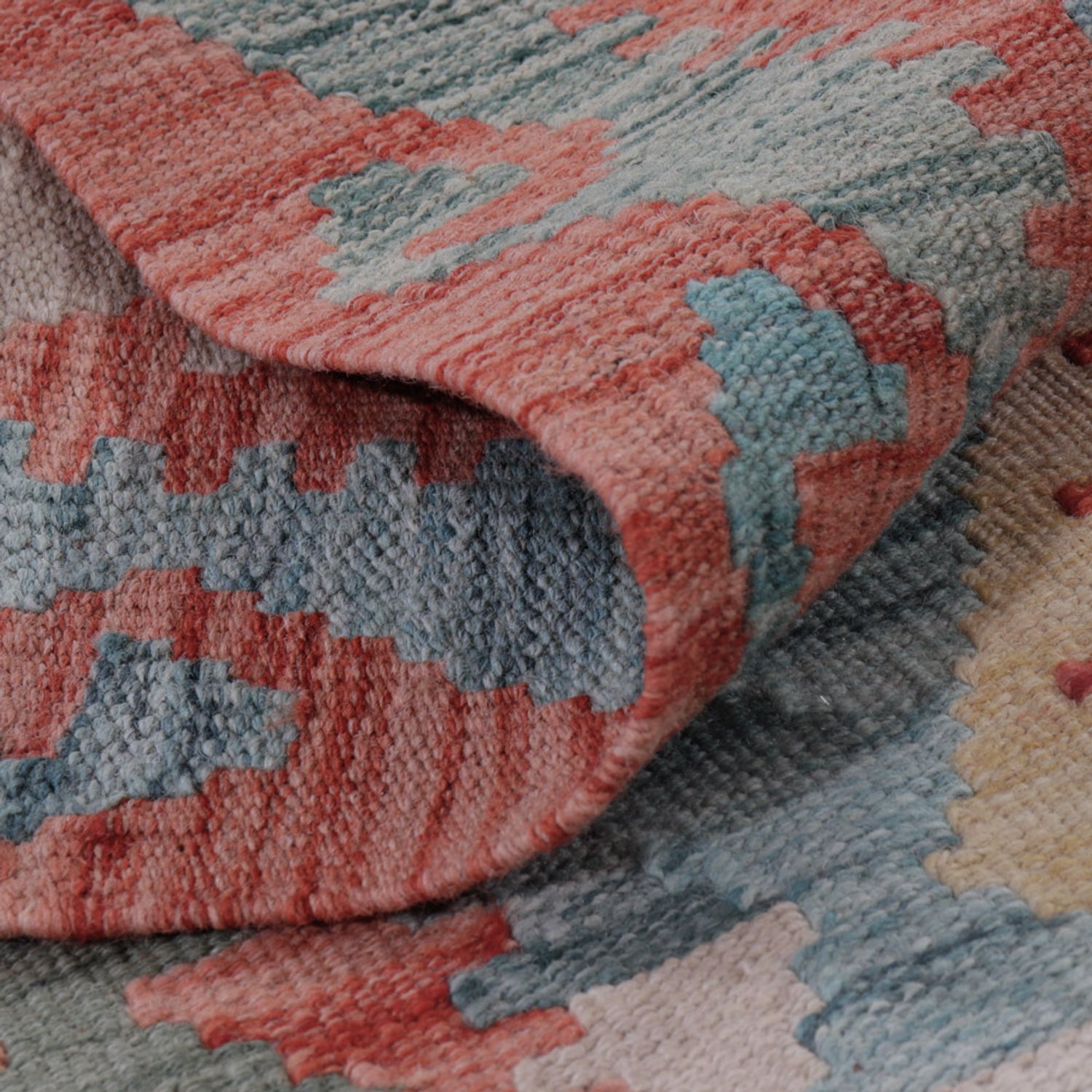 Kelim Teppich - Splash - 127 x 77 cm - mehrfarbig