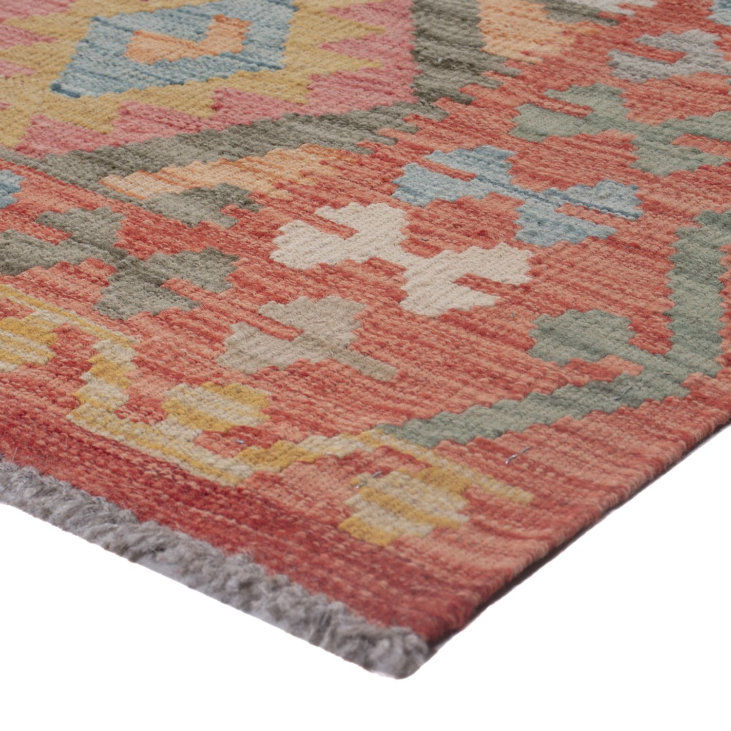 Kelim Teppich - Splash - 131 x 76 cm - mehrfarbig