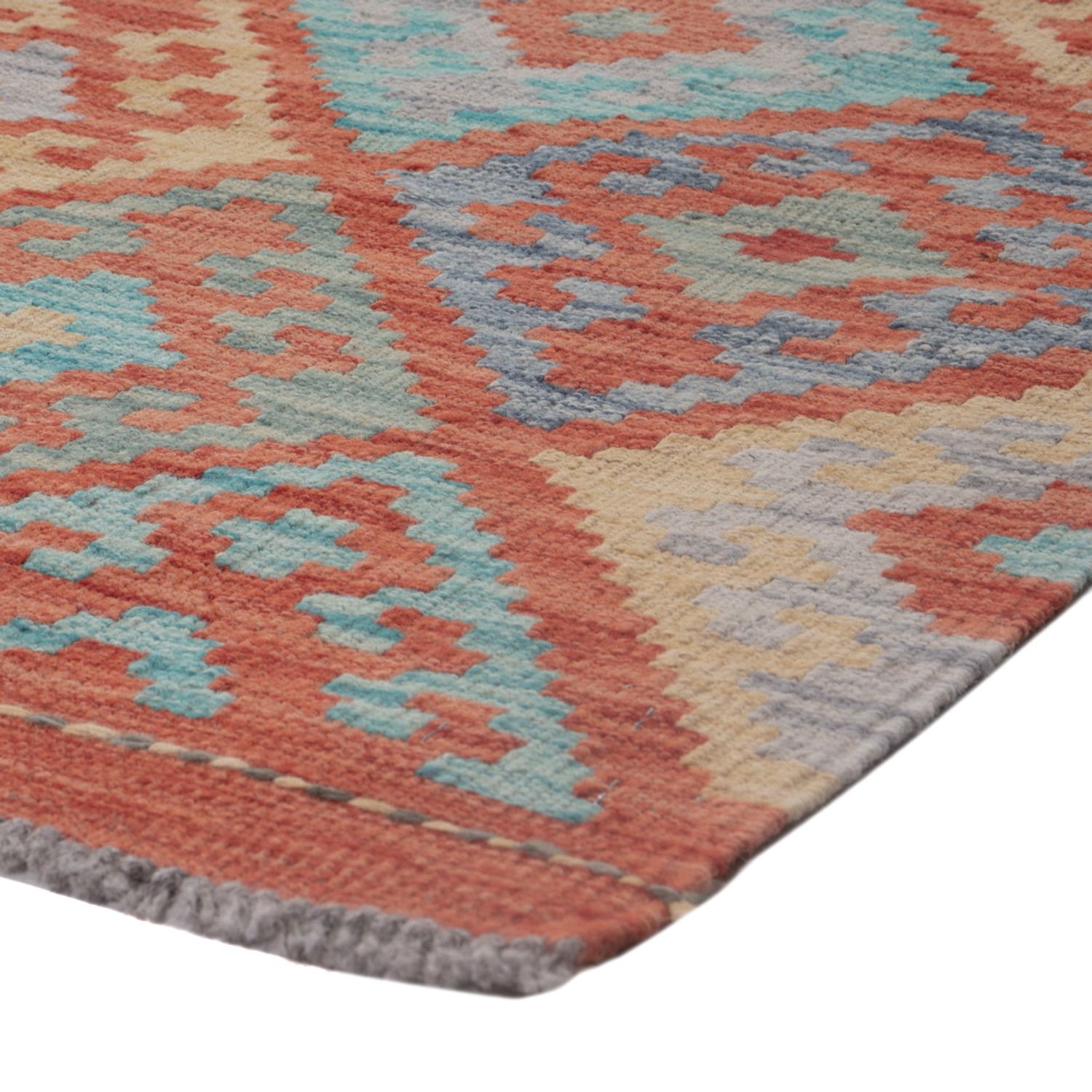 Kelim Teppich - Splash - 128 x 81 cm - mehrfarbig