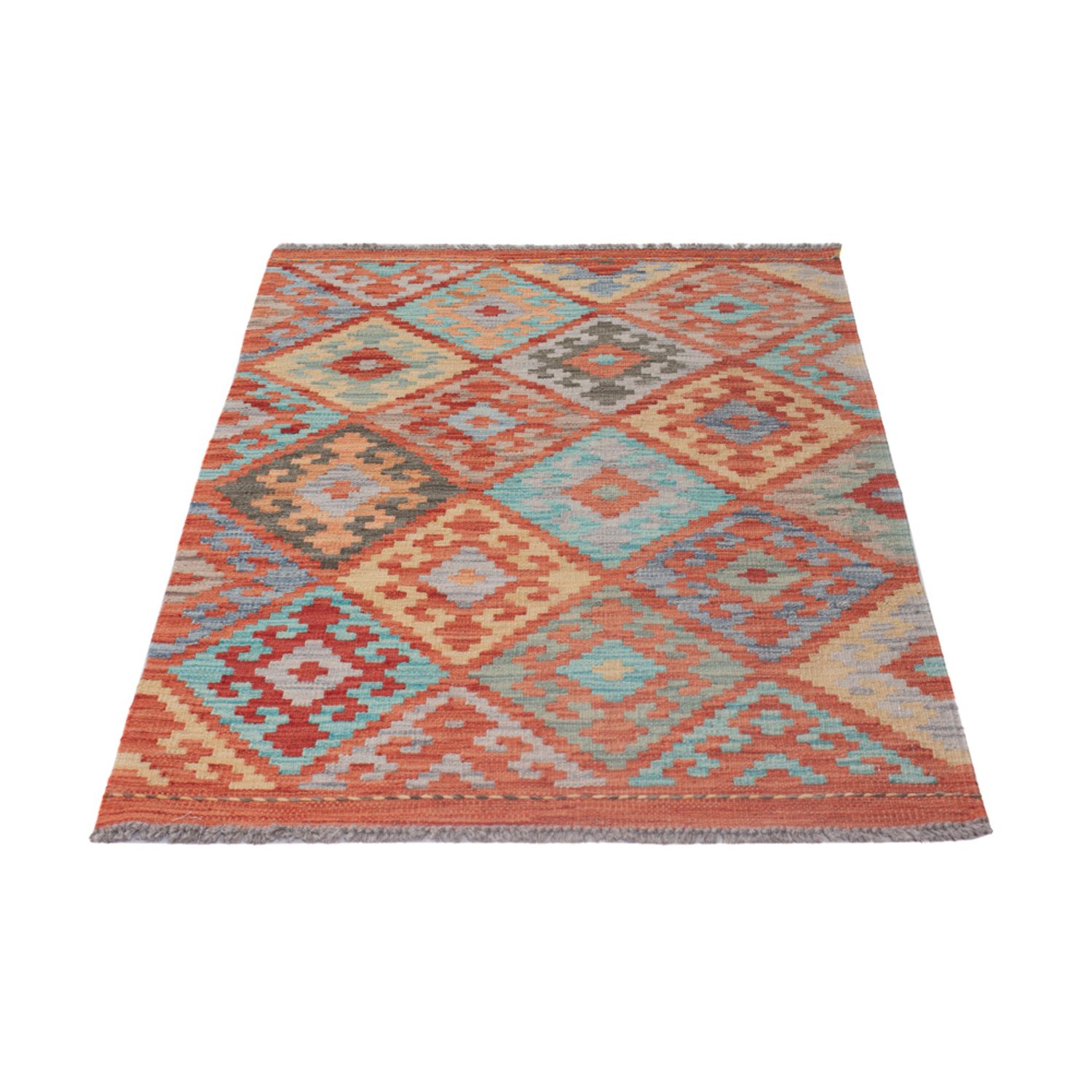 Kelim Teppich - Splash - 128 x 81 cm - mehrfarbig