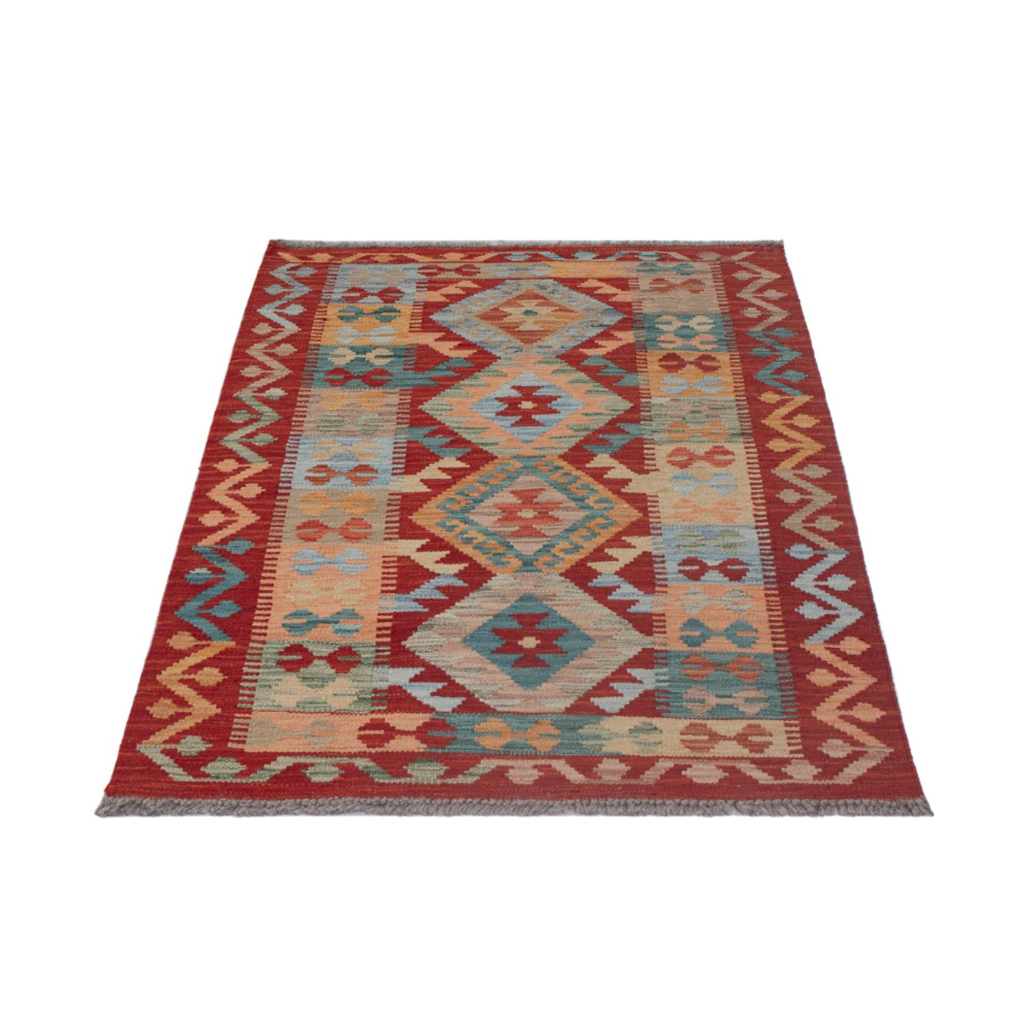 Kelim Teppich - Splash - 129 x 79 cm - mehrfarbig