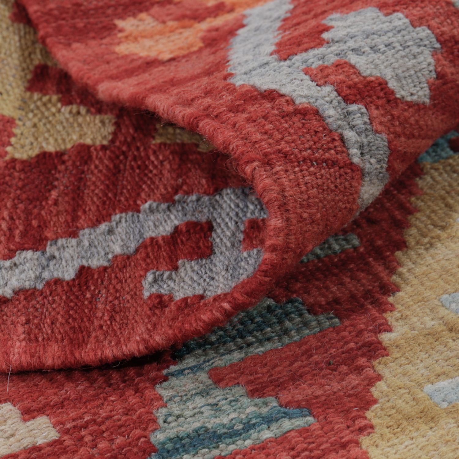 Kelim Teppich - Splash - 122 x 76 cm - mehrfarbig