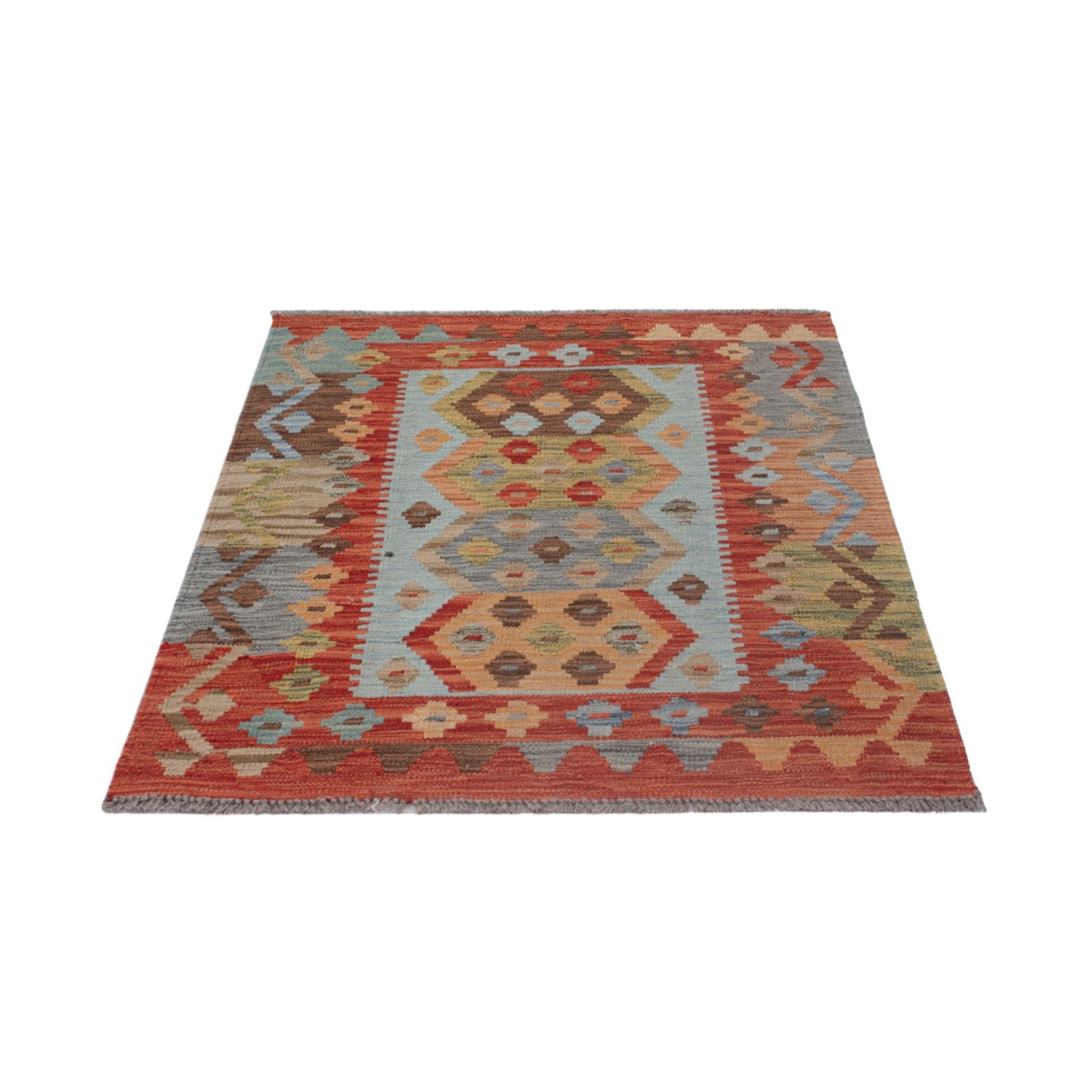 Kelim Teppich - Splash - 121 x 87 cm - mehrfarbig