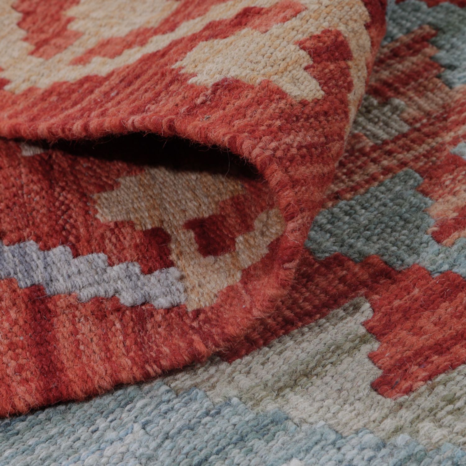 Kelim Teppich - Splash - 154 x 83 cm - mehrfarbig