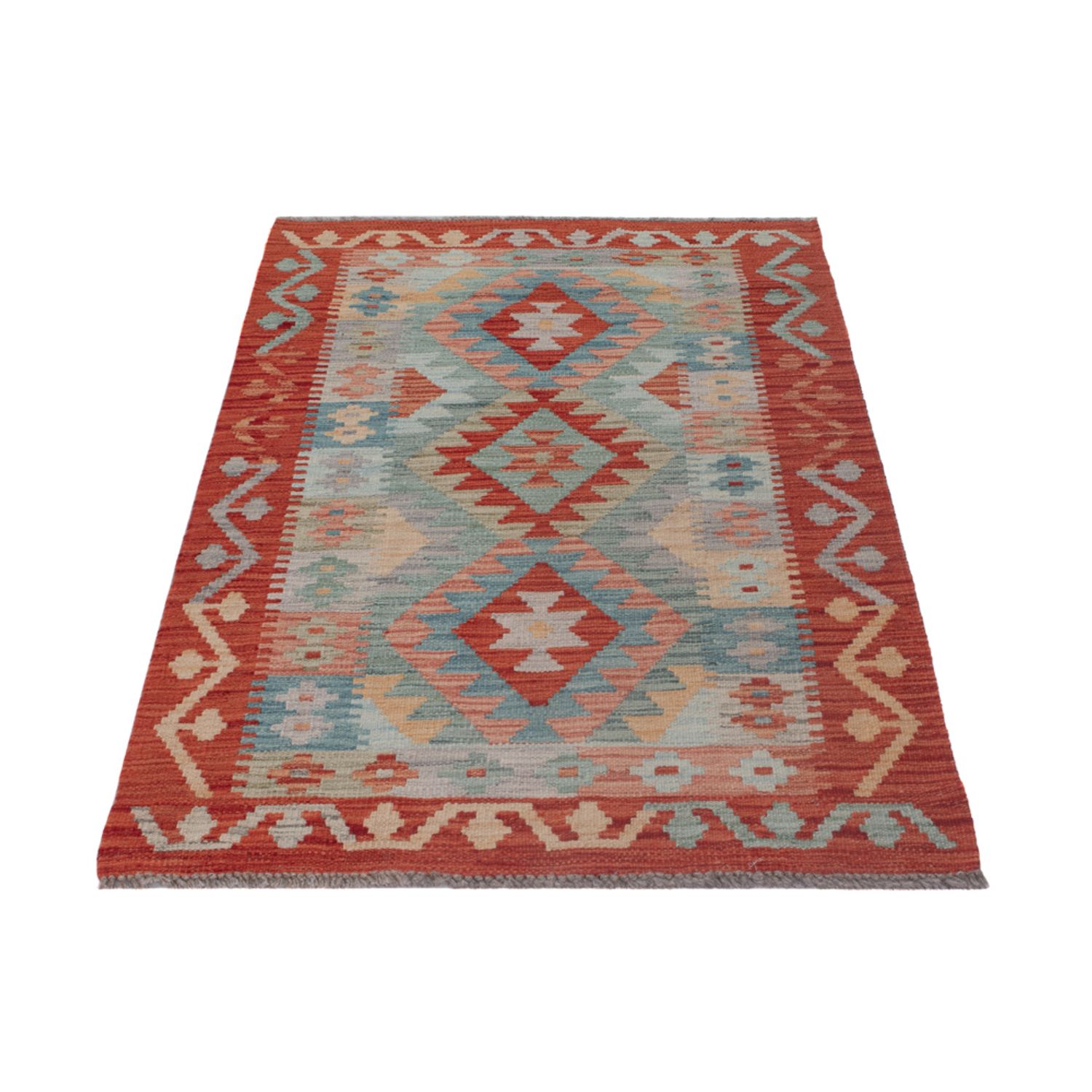 Kelim Teppich - Splash - 154 x 83 cm - mehrfarbig