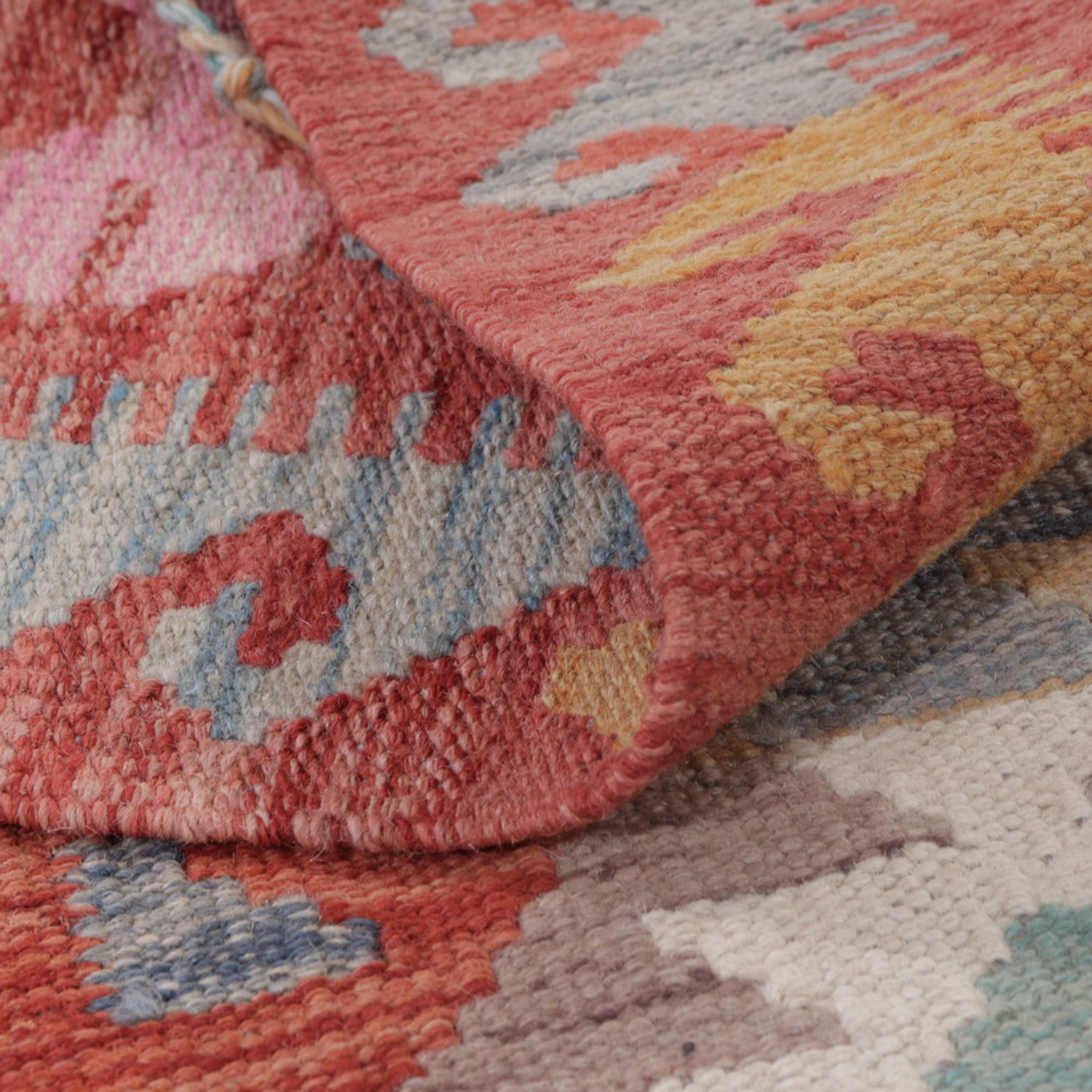 Kelim Teppich - Splash - 130 x 76 cm - mehrfarbig