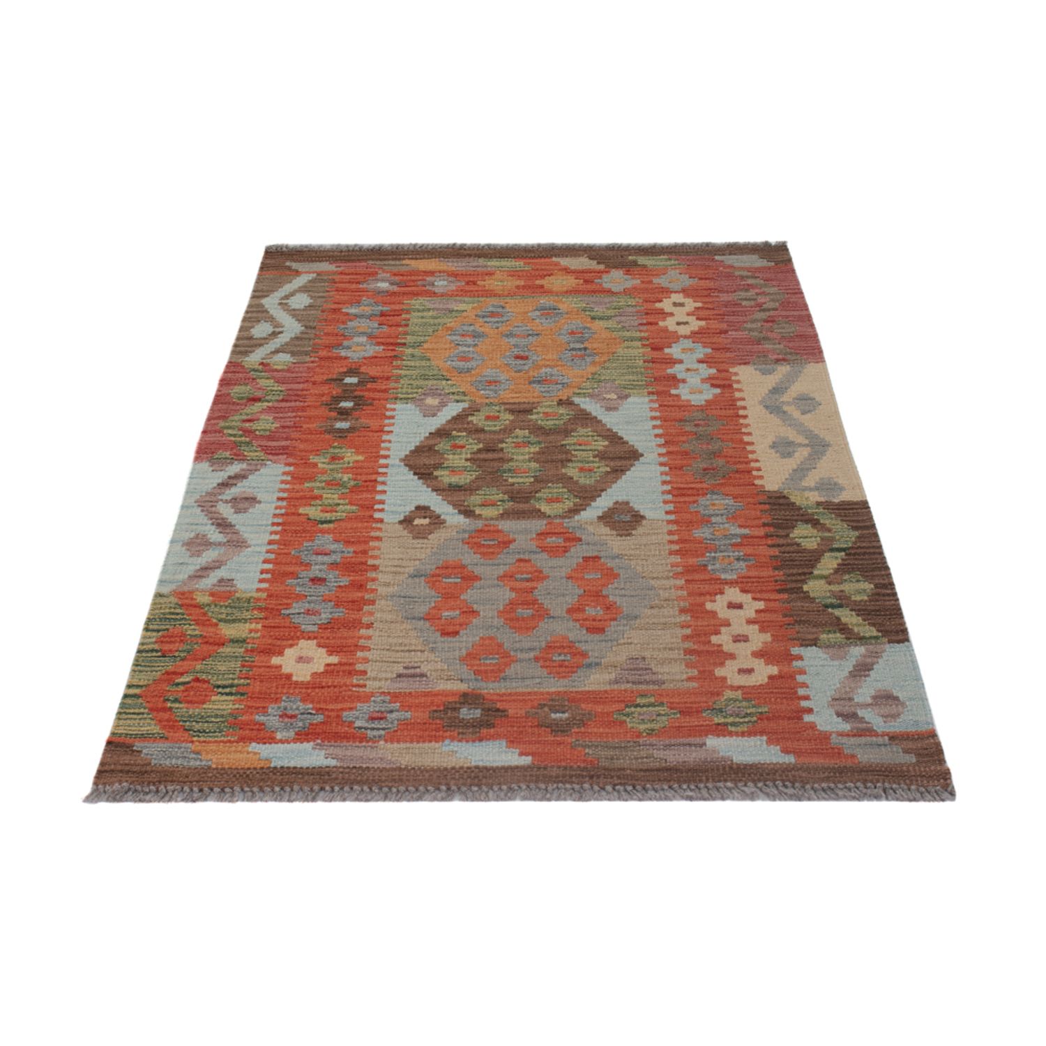 Kelim Teppich - Splash - 131 x 83 cm - mehrfarbig