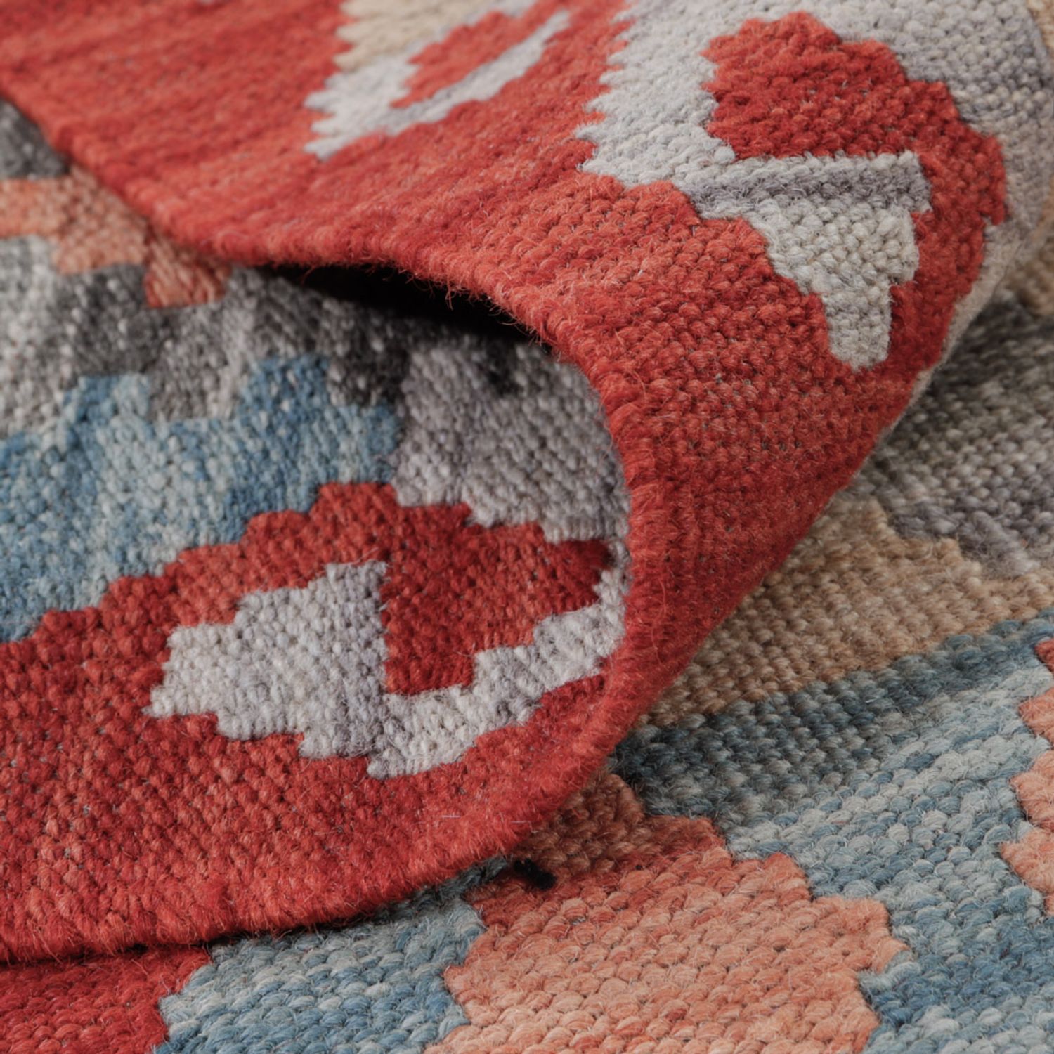 Kelim Teppich - Splash - 124 x 81 cm - mehrfarbig