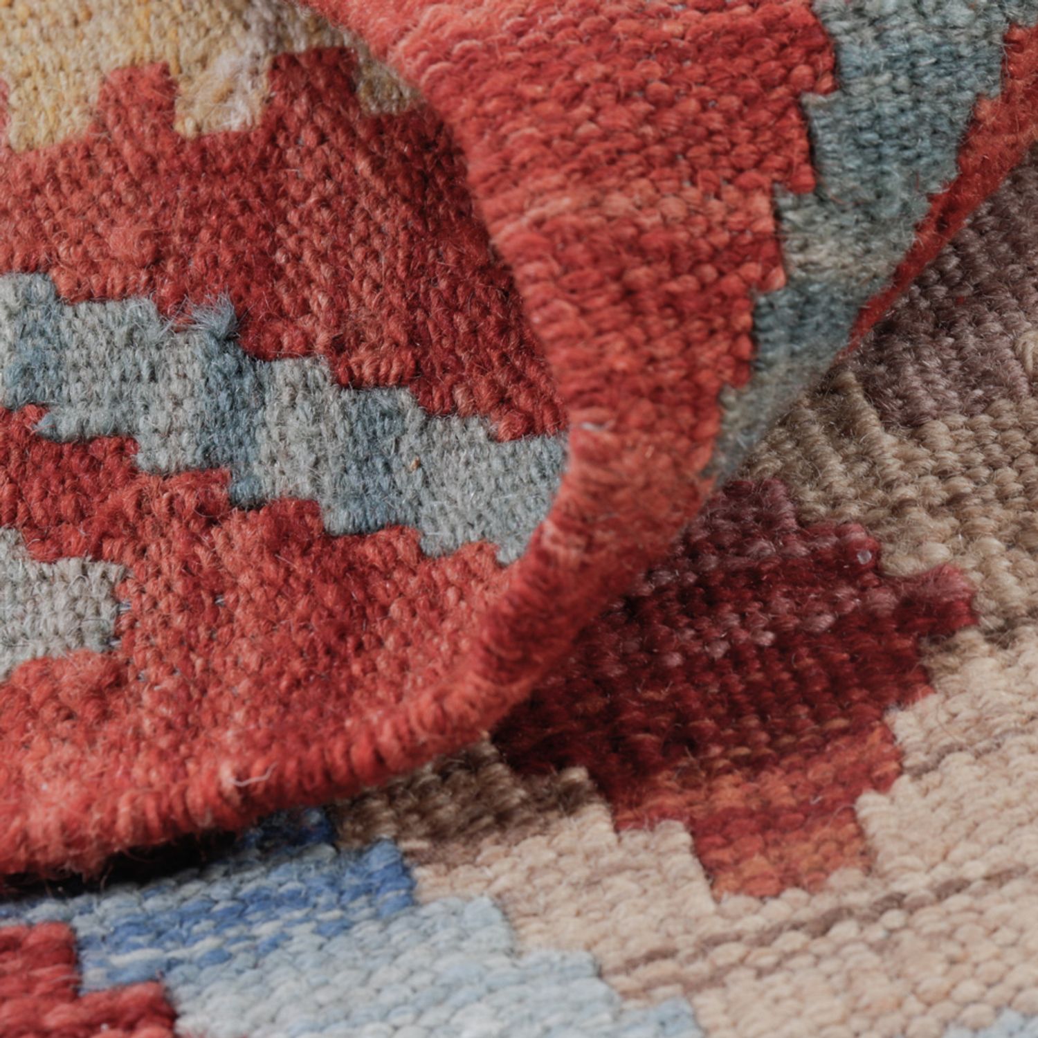 Kelim Teppich - Splash - 114 x 81 cm - mehrfarbig