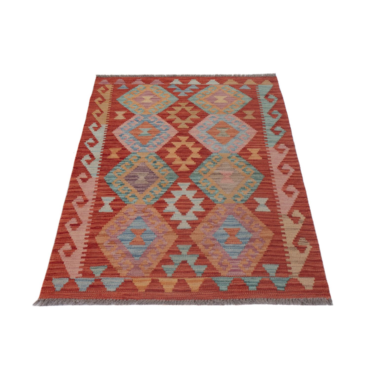 Kelim Teppich - Splash - 129 x 82 cm - mehrfarbig