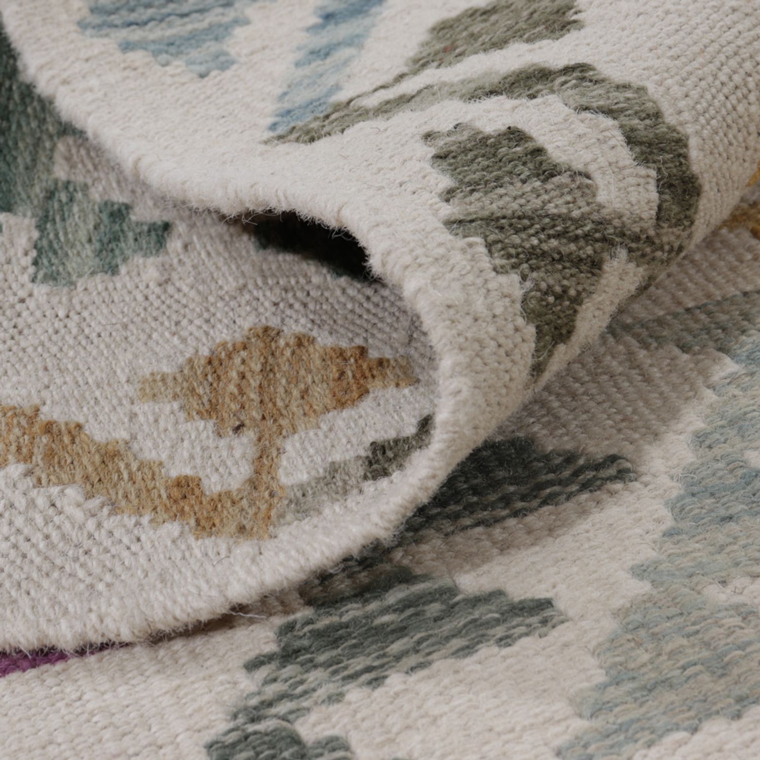 Kelim Teppich - Splash - 134 x 87 cm - mehrfarbig