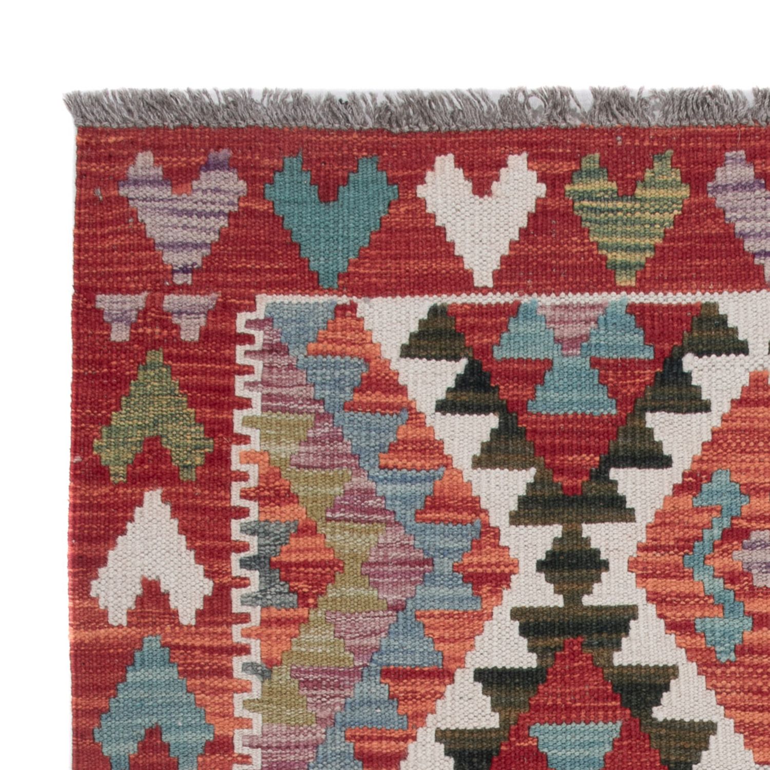 Kelim Teppich - Splash - 123 x 89 cm - mehrfarbig