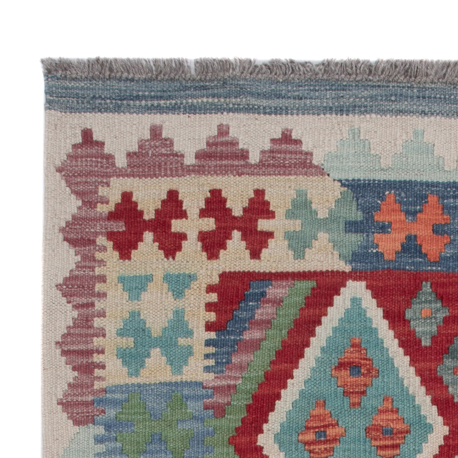 Kelim Teppich - Splash - 131 x 85 cm - mehrfarbig