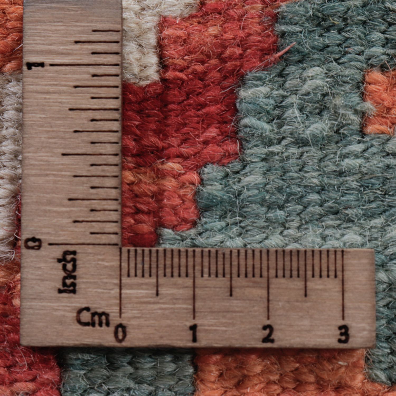 Kelim Teppich - Splash - 126 x 100 cm - mehrfarbig