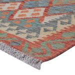 Kelim Teppich - Splash - 126 x 100 cm - mehrfarbig