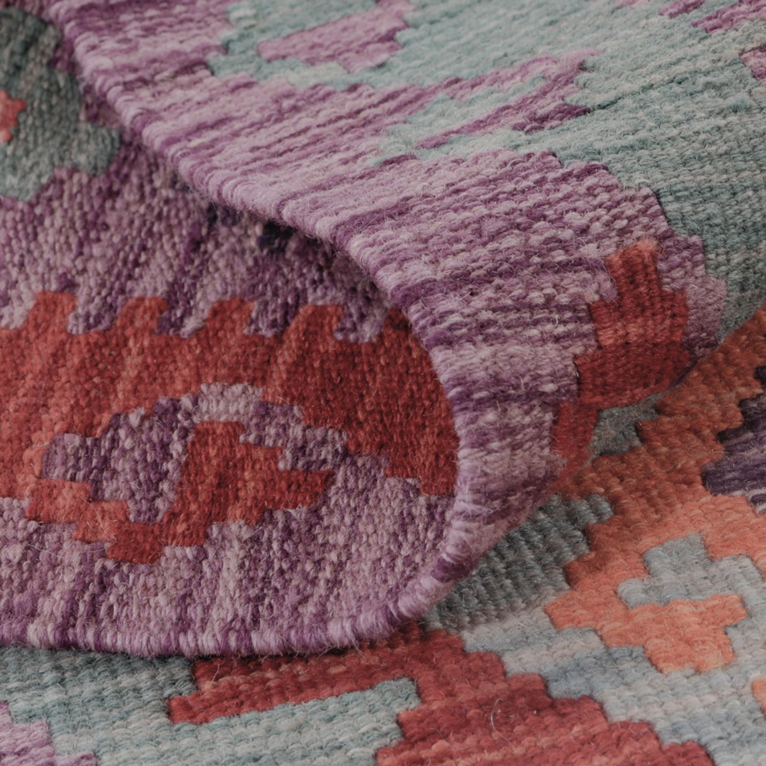 Kelim Teppich - Splash - 126 x 78 cm - mehrfarbig