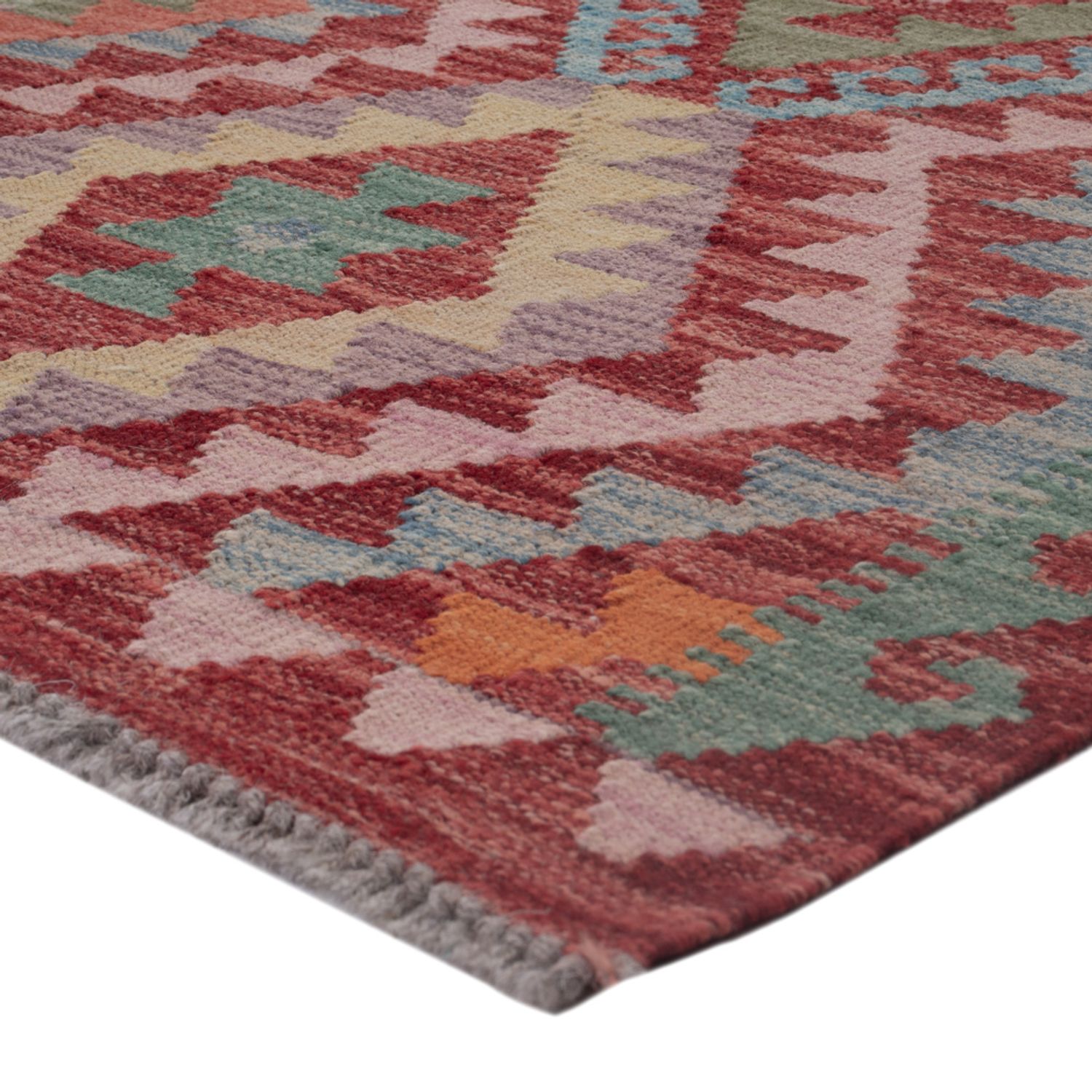 Kelim Teppich - Splash - 122 x 75 cm - mehrfarbig