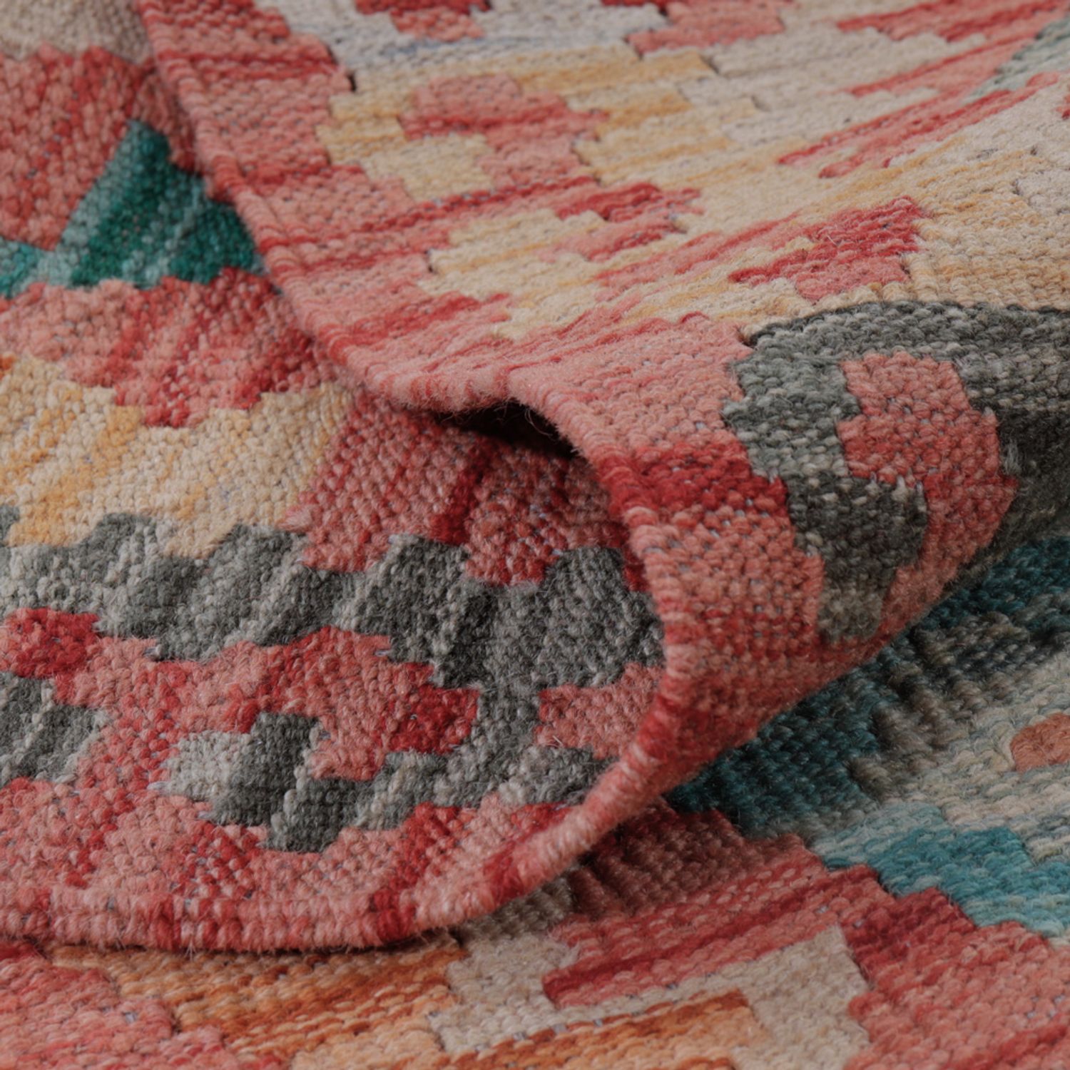 Kelim Teppich - Splash - 130 x 83 cm - mehrfarbig