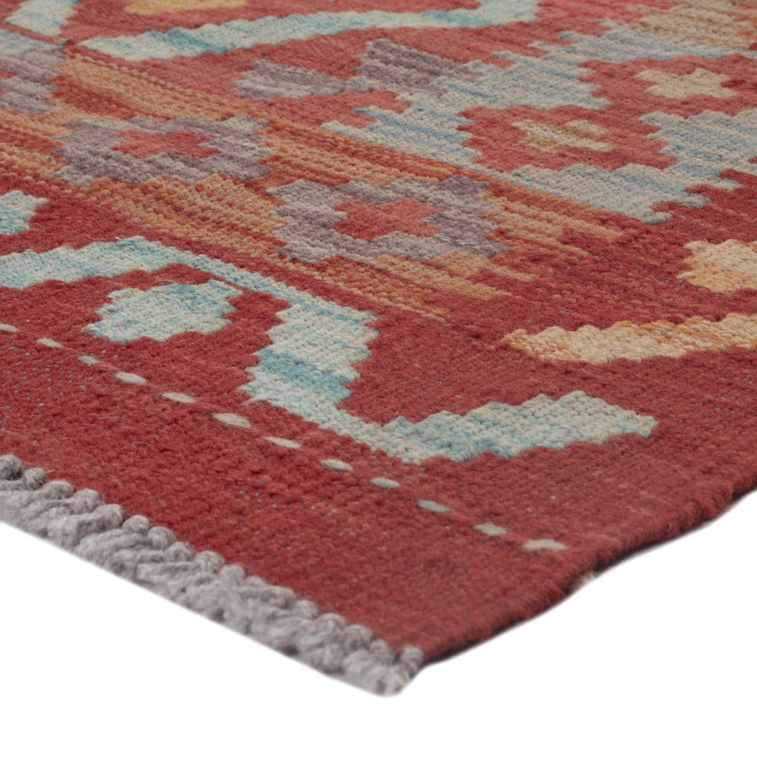 Kelim Teppich - Splash - 123 x 79 cm - mehrfarbig