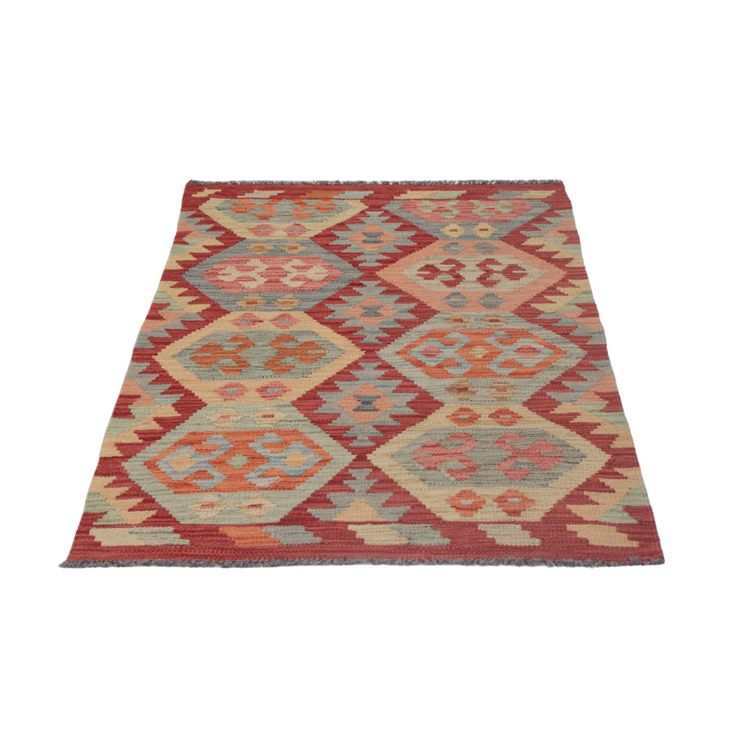 Kelim Teppich - Splash - 122 x 80 cm - mehrfarbig