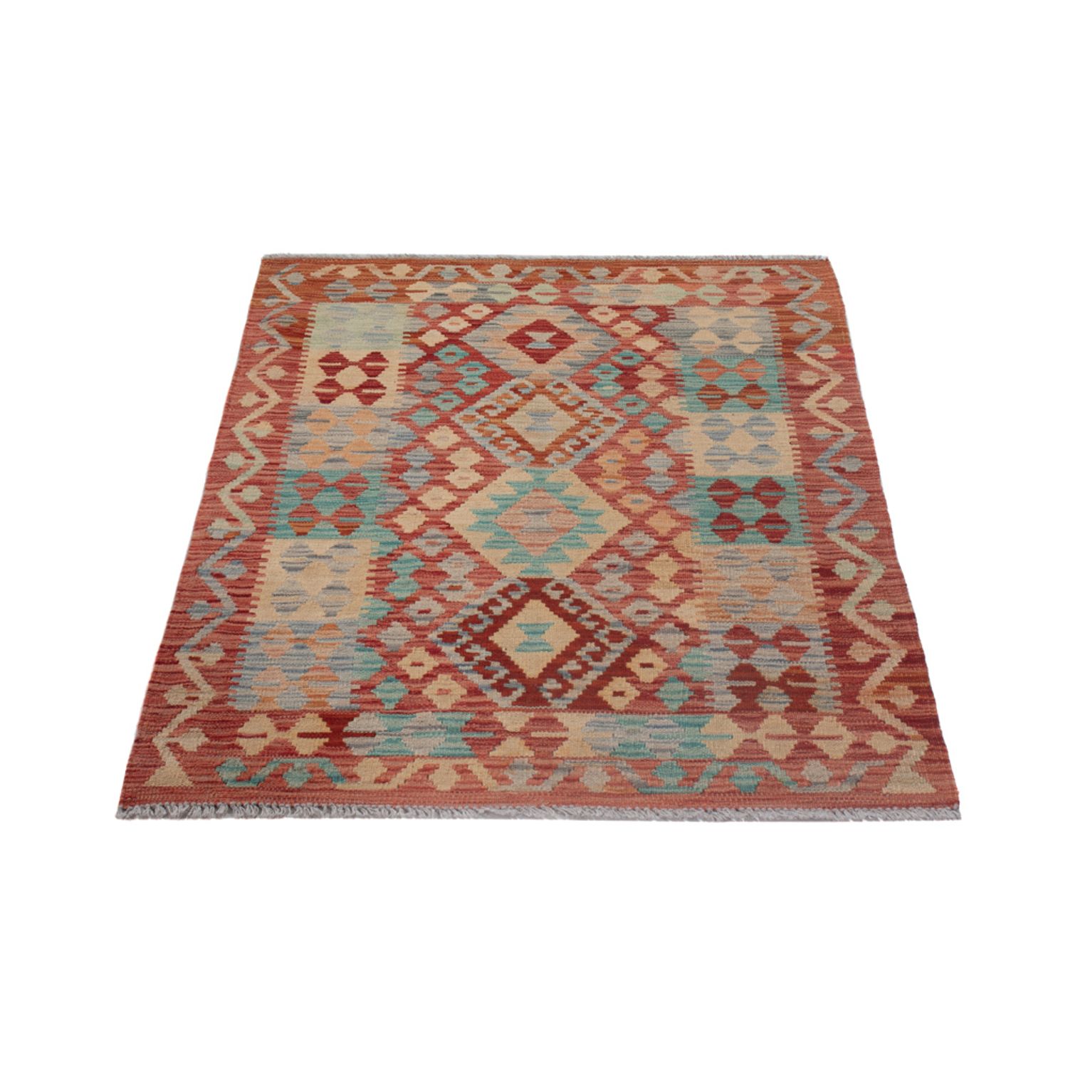 Kelim Teppich - Splash - 127 x 88 cm - mehrfarbig