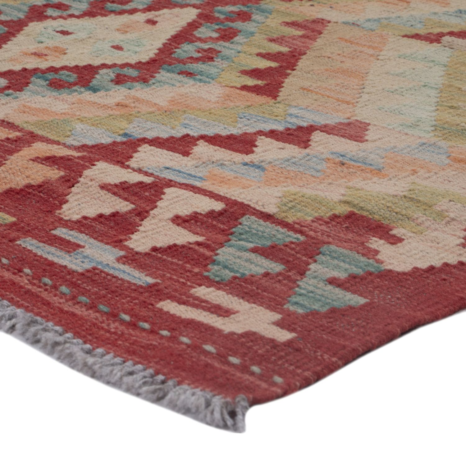 Kelim Teppich - Splash - 123 x 90 cm - mehrfarbig