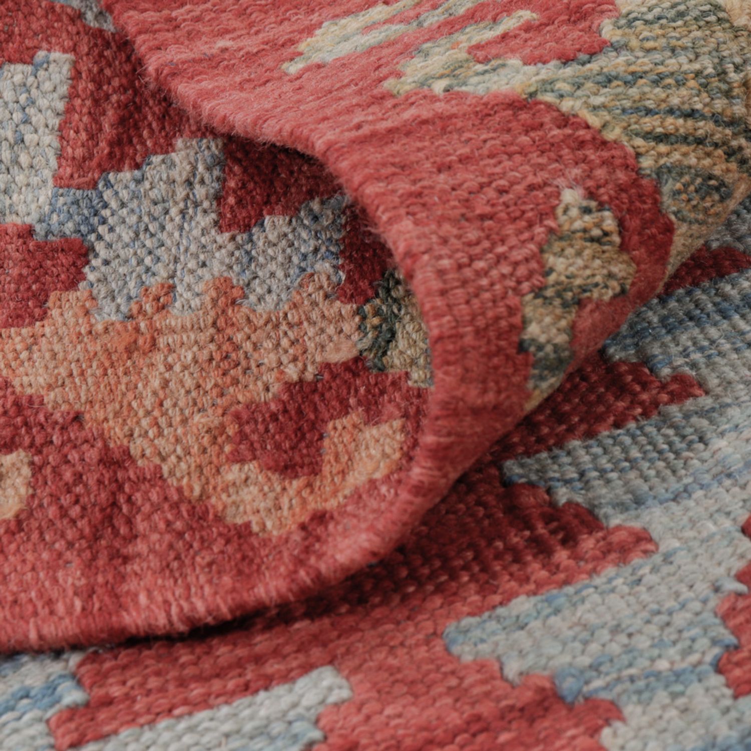 Kelim Teppich - Splash - 131 x 80 cm - mehrfarbig