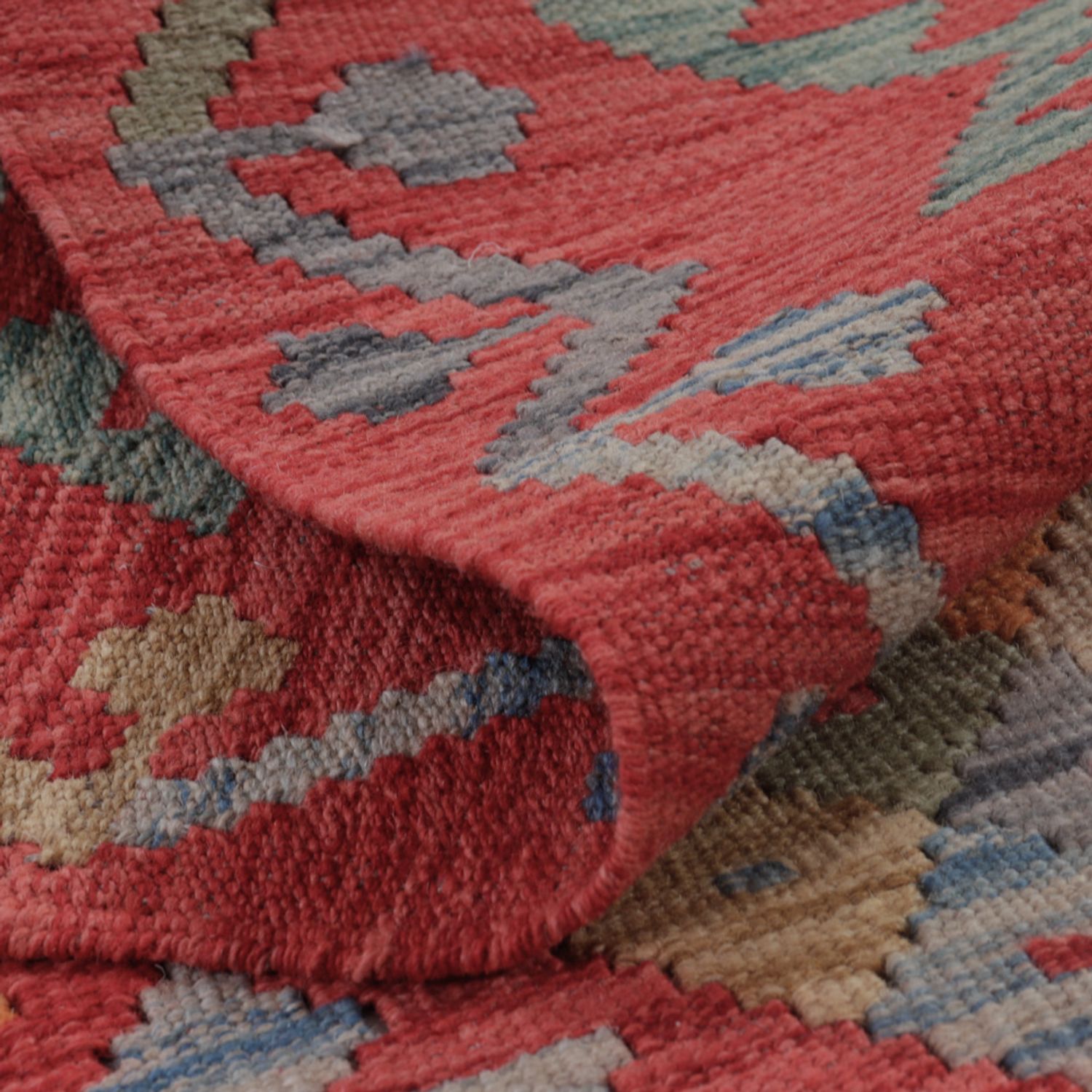 Kelim Teppich - Splash - 128 x 81 cm - mehrfarbig