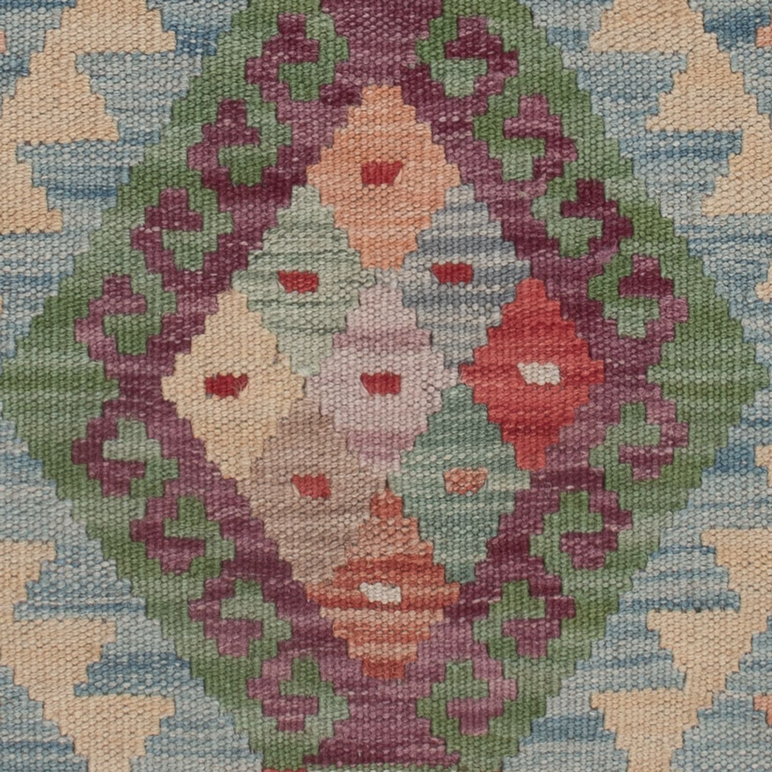 Kelim Teppich - Splash - 128 x 89 cm - mehrfarbig