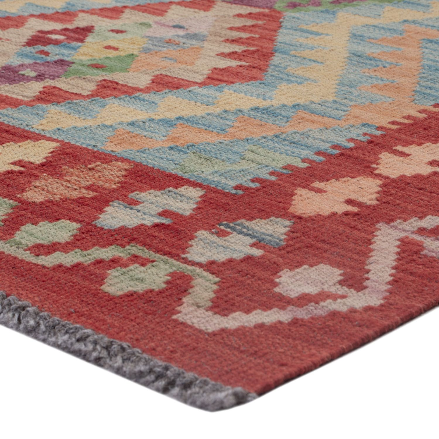 Kelim Teppich - Splash - 128 x 89 cm - mehrfarbig