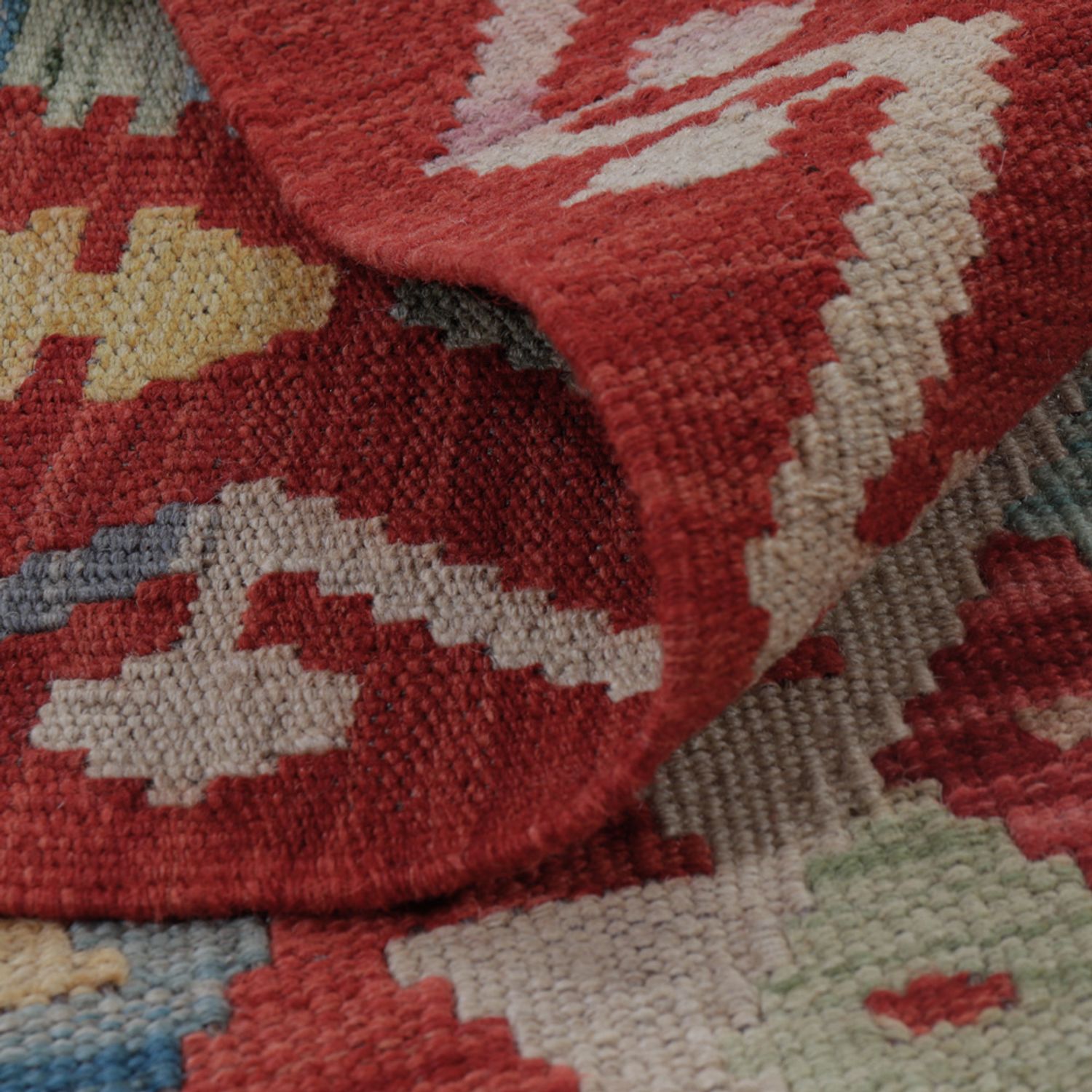 Kelim Teppich - Splash - 128 x 89 cm - mehrfarbig