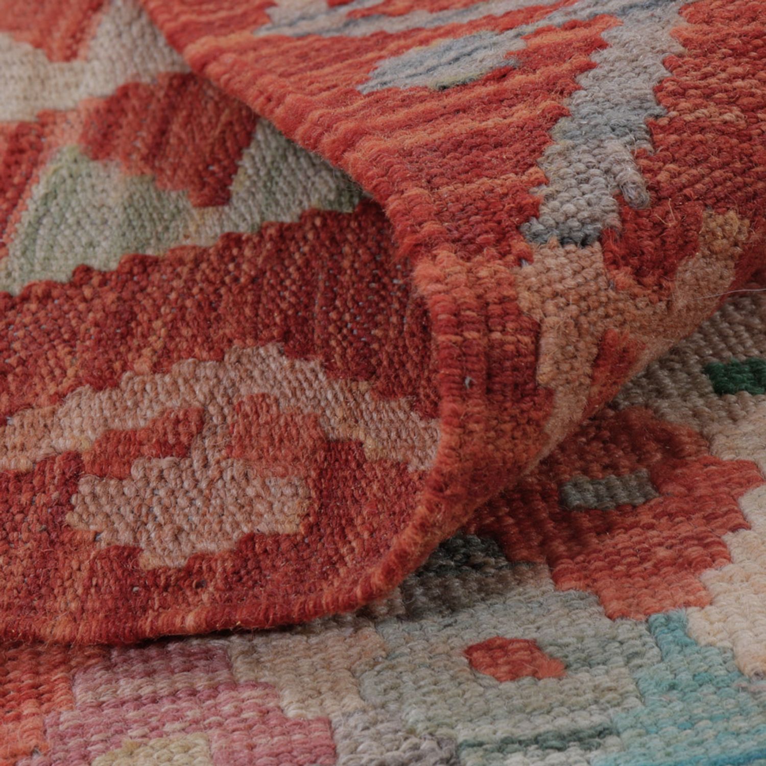 Kelim Teppich - Splash - 132 x 87 cm - mehrfarbig