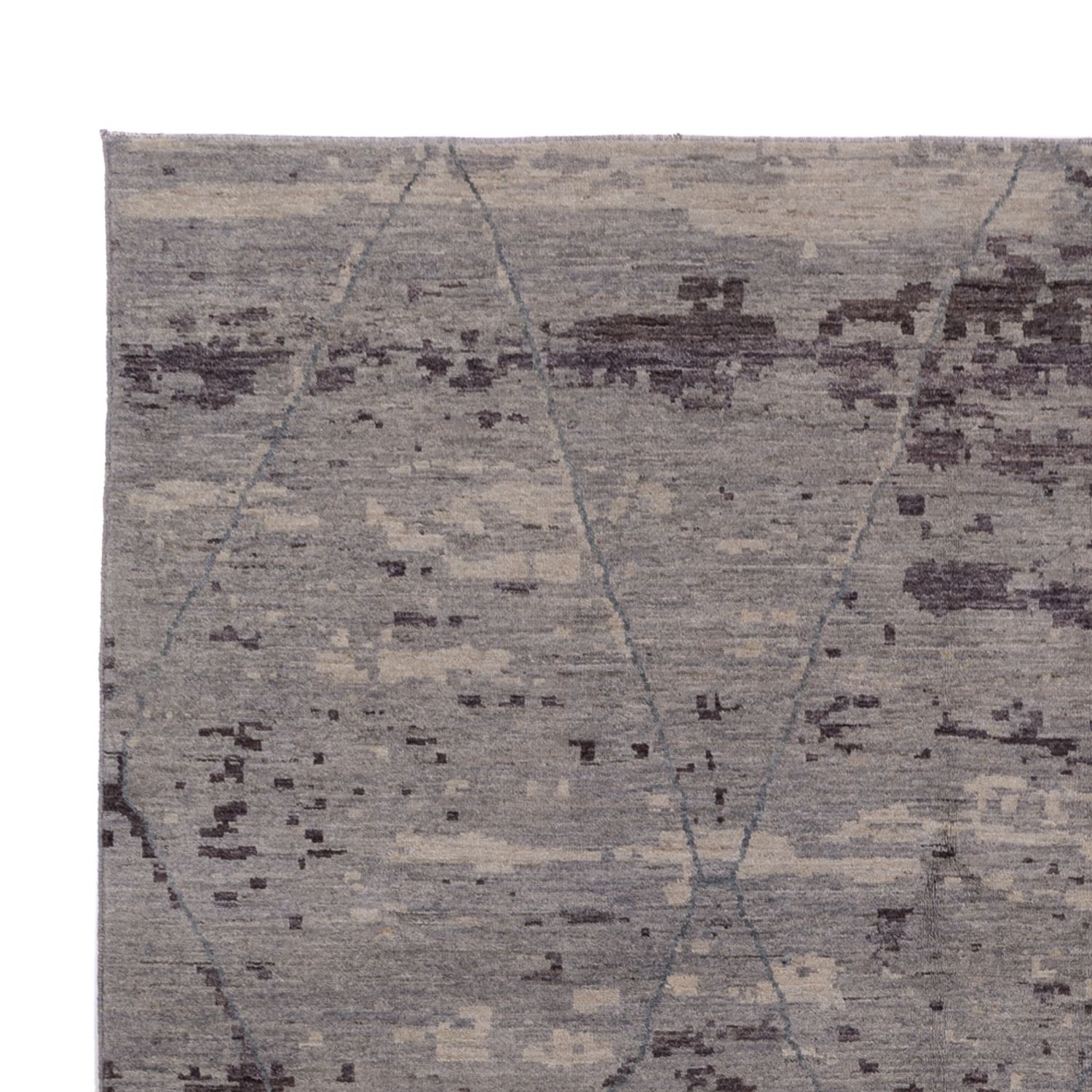 Berber Teppich - 368 x 274 cm - dunkelgrau