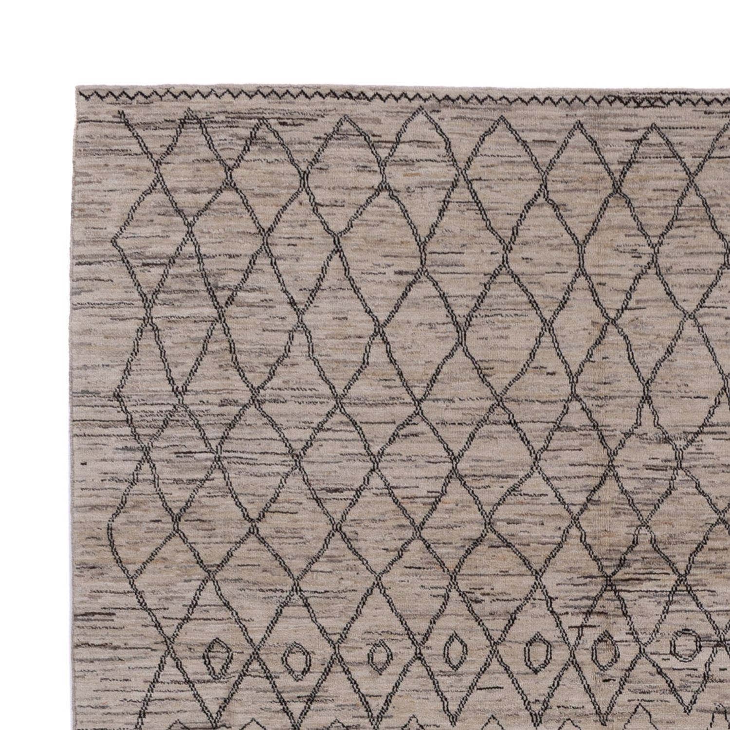 Alfombra bereber - 347 x 250 cm - gris oscuro