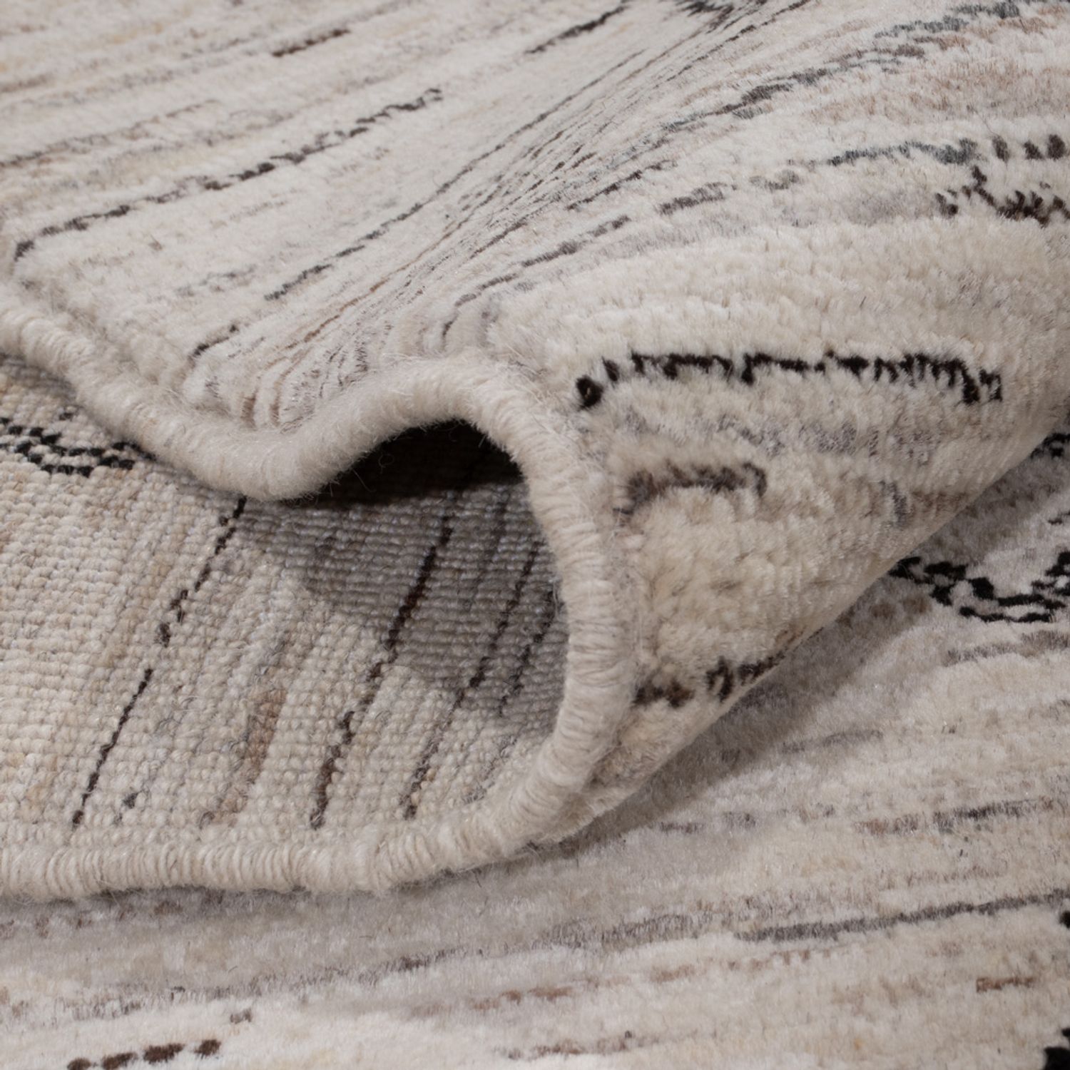 Alfombra bereber - 347 x 250 cm - gris oscuro