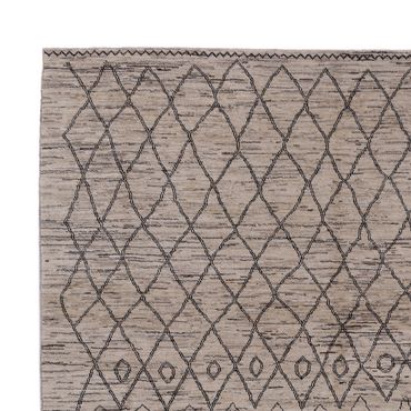 Tapete berbere - 347 x 250 cm - cinzento escuro