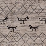 Alfombra bereber - 347 x 250 cm - gris oscuro