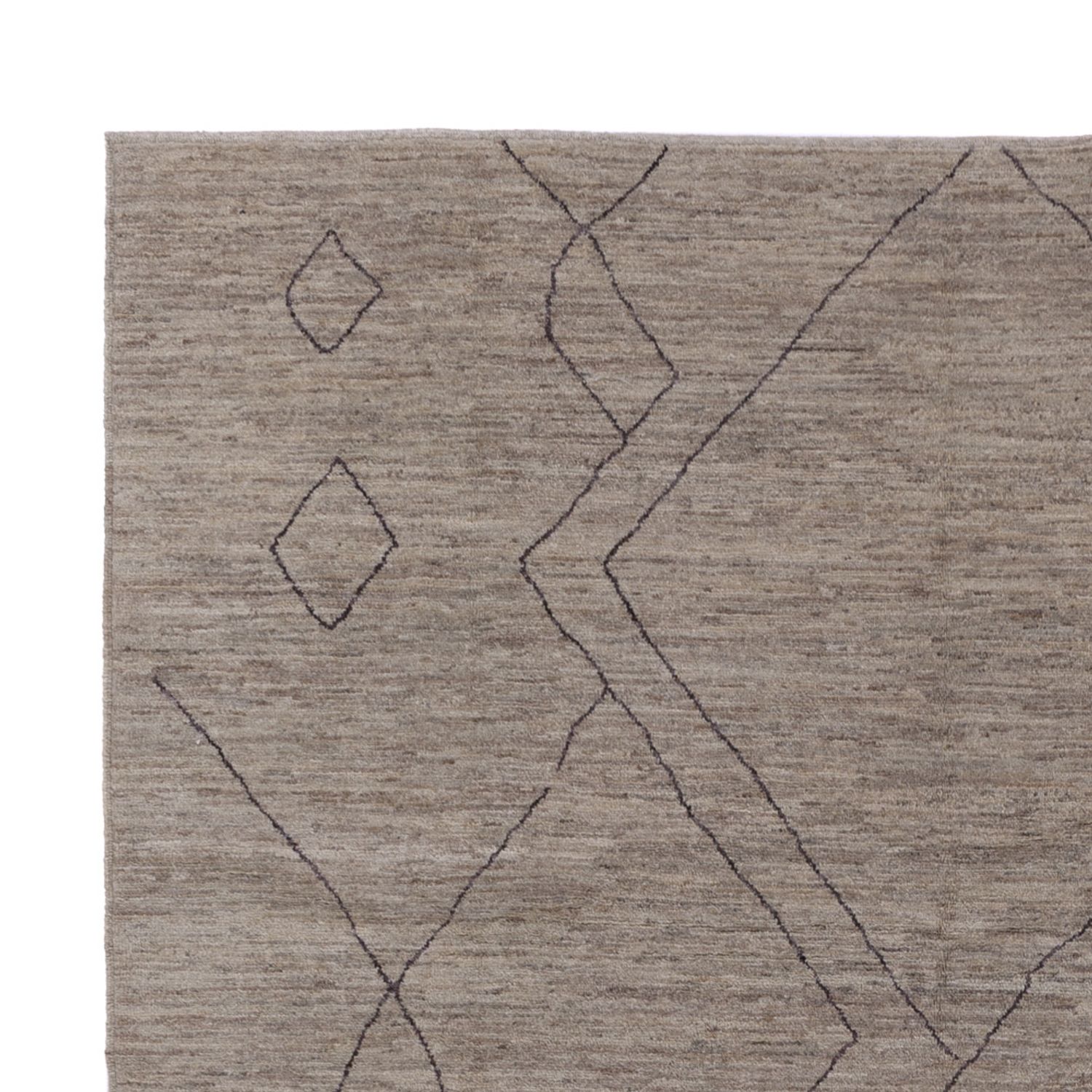 Berber Teppich - 347 x 256 cm - grau