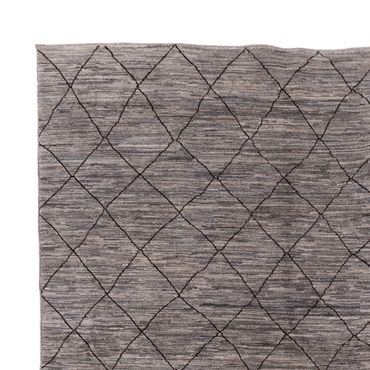 Berber Teppich - 344 x 256 cm - dunkelgrau