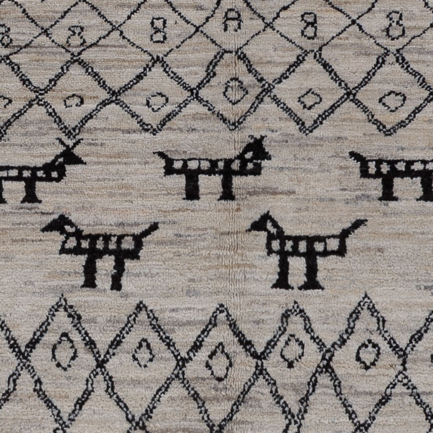 Berber Teppich - 240 x 173 cm - dunkelgrau