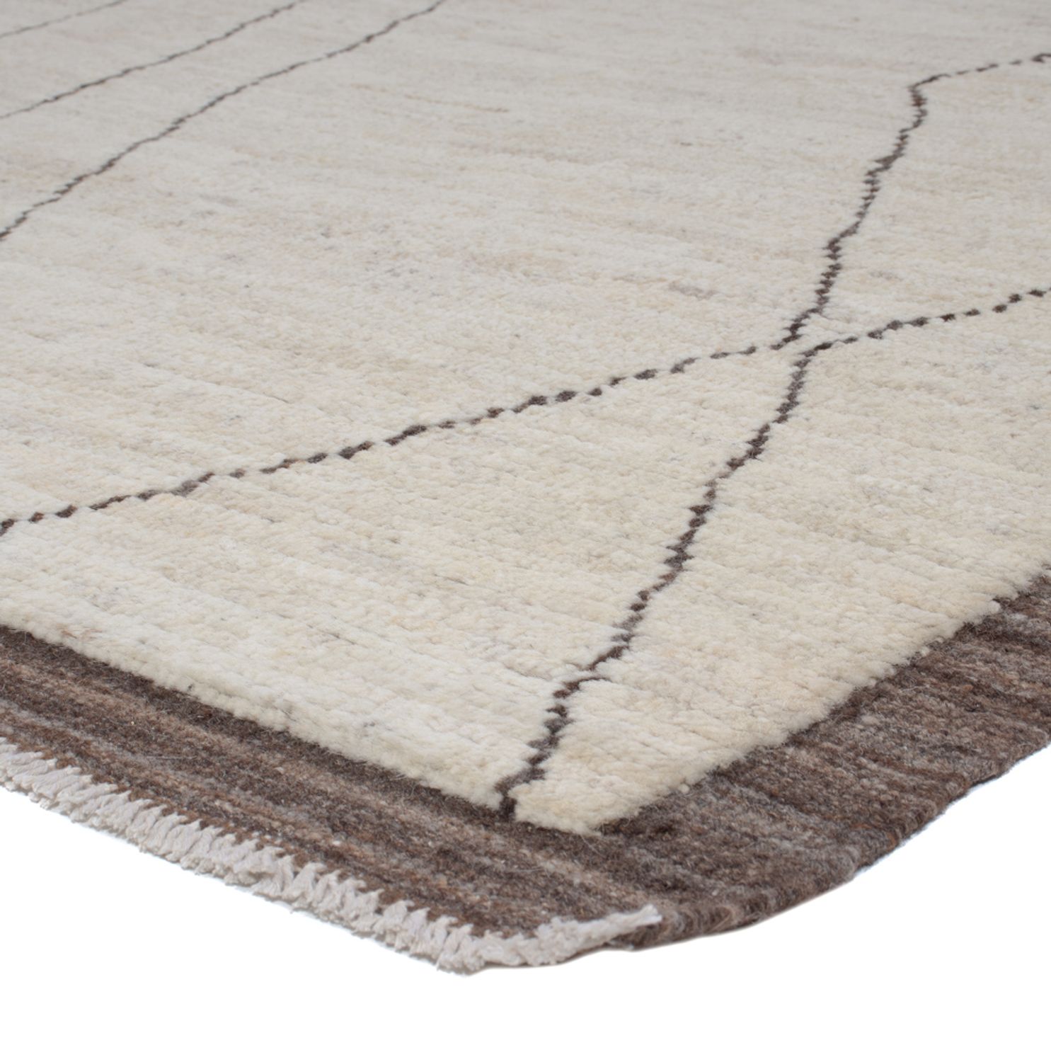 Alfombra bereber - 239 x 172 cm - gris claro