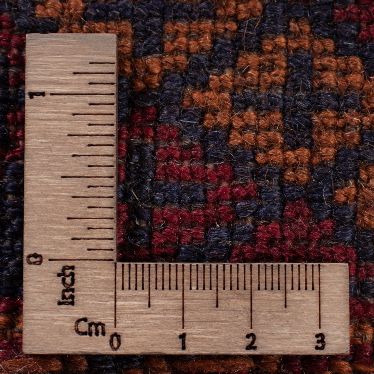 Kelim Teppich - Oriental quadratisch  - 189 x 160 cm - dunkelrot