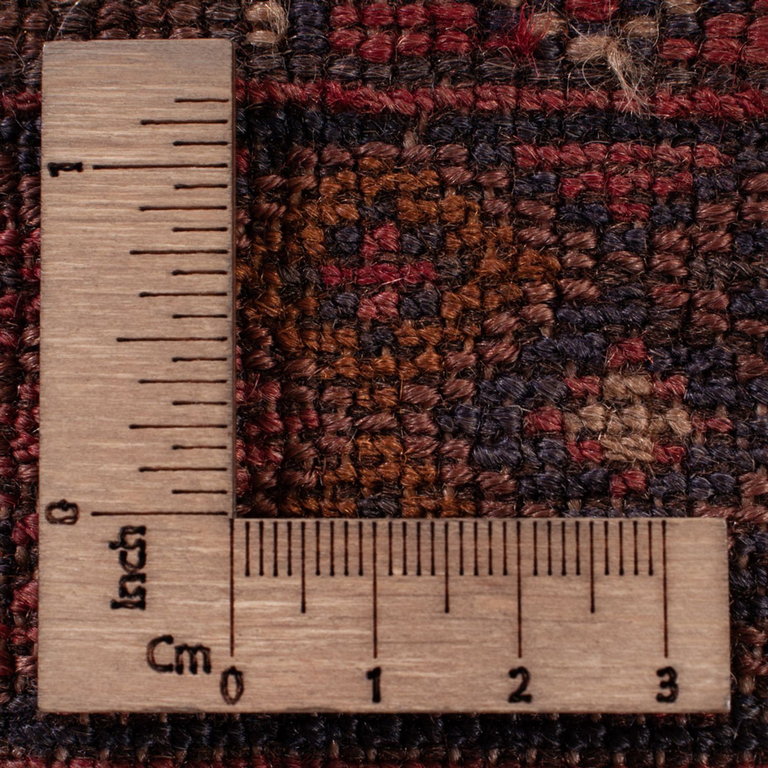 Kelim Teppich - Oriental - 188 x 142 cm - dunkelrot