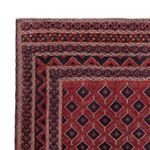 Kelim Teppich - Oriental sonderform  - 184 x 158 cm - dunkelrot