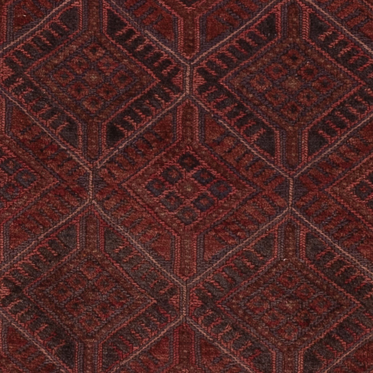 Kelim Teppich - Oriental - 187 x 150 cm - dunkelrot