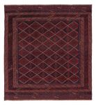 Kelim Teppich - Oriental quadratisch  - 176 x 167 cm - dunkelrot