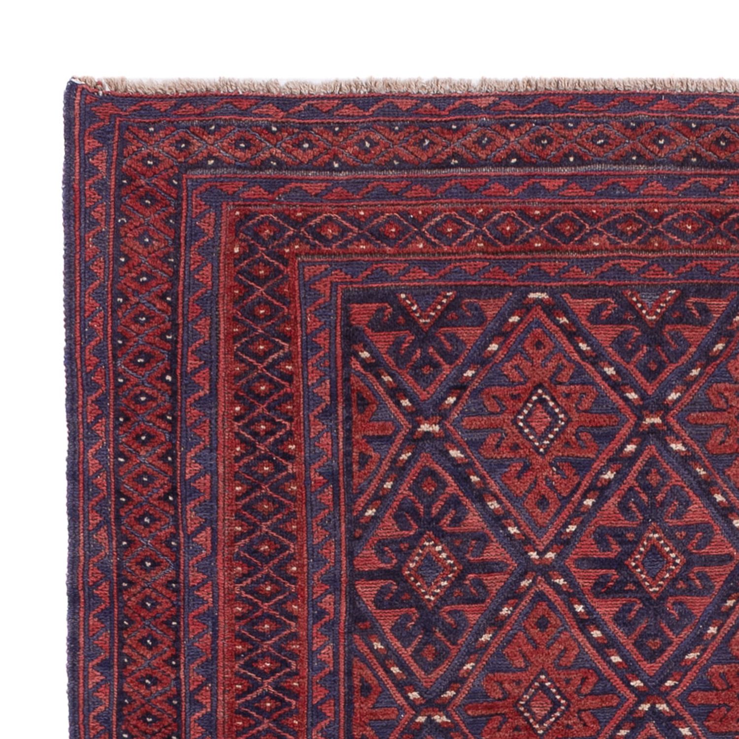 Kelim Teppich - Oriental - 191 x 145 cm - dunkelrot