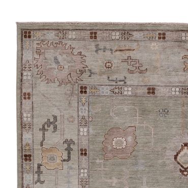 Tapete Ziegler - Usak - 246 x 174 cm - cinzento