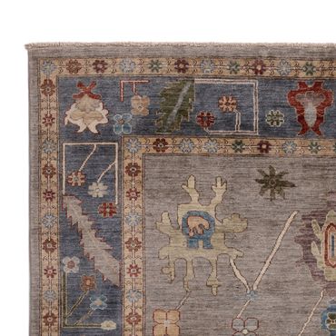 Tapete Ziegler - Usak - 236 x 170 cm - cinzento